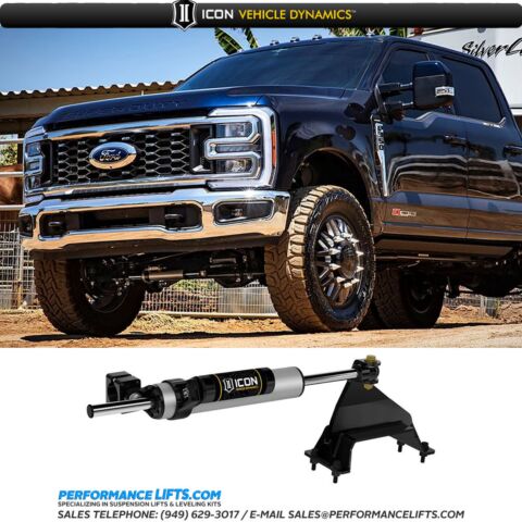 ICON 2023-Up Ford Super Duty Centerline Steering Stabilizer Kit & Dual Steering Stabilizer Kit # 65053