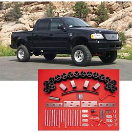 fits 2000 to 2002 Performance Accessories Made in America Ford F-150 Gas 2WD and 4WD Reg/Supercrew Cabs 3 Body Lift Kit PA70013 