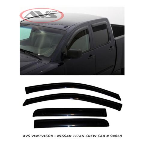 AVS Nissan Titan Crew Cab Ventvisor Window Deflector # 94858