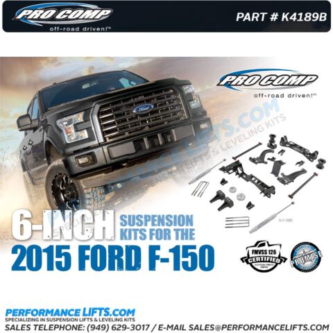 Explorer Pro Comp 2015+ Ford F150 4WD 6" Lift Kit # K4189B