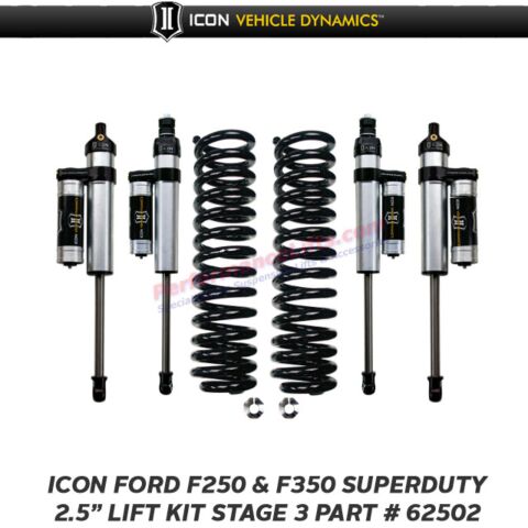 ICON 2005+ Ford SuperDuty F250 & F350 2.5" Stage 3 Kit # 62502