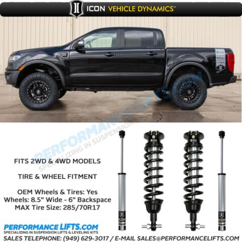 ICON 2019+ Ford Ranger 0-3.5" Suspension System - Stage 1 # K93201