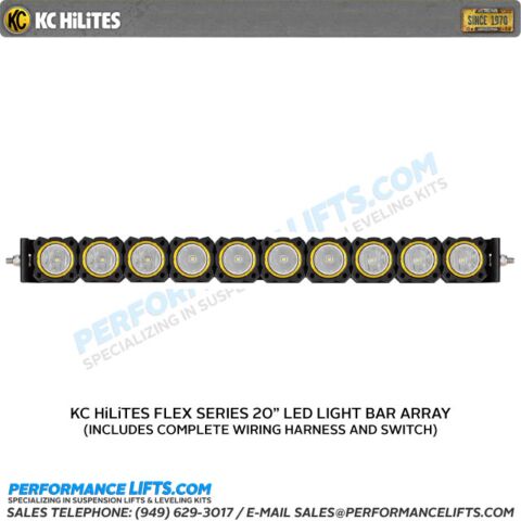 KC HiLiTES Flex Series Combo Beam Array 20" Bar # 274 Side View