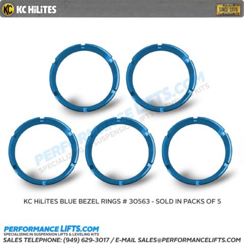 KC HiLiTES Flex Series Bezel Rigns - Blue 5 Pack # 30563