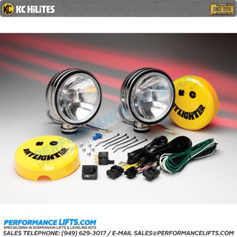 KC HiLiTES 6" Daylighter Spread Beam Pair Pack Stainless # 635