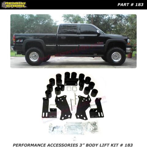 PA 2001-2002 2500HD 3" Body Lift Kit # 183