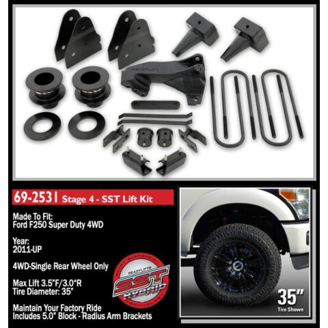 ReadyLift 2011+ Ford F250 4WD 3.5" Stage 4 Lift