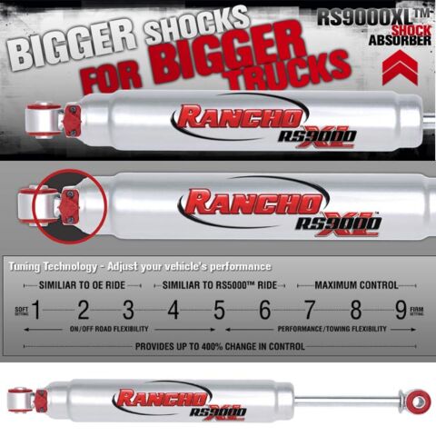 Rancho RS9000XL Series Shock Absorber RS999297