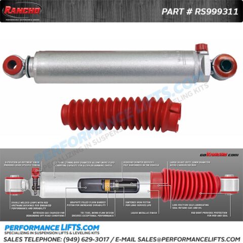 Rancho 2005+ Nissan Frontier RS9000XL Series Rear Shock # RS999311