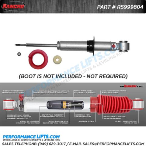 Rancho RS9000XL Shock # RS999804 - Fits 2009-2013 Ford F150 4x4