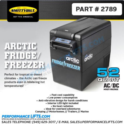 SmittyBilt 52 Quart Portable Electric Fridge Freezer # 2789