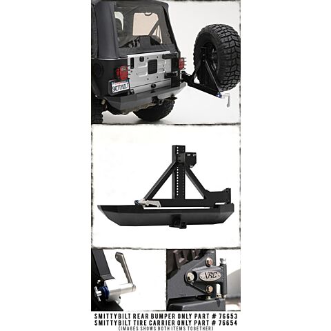 Smittybilt 1987-2006 Jeep Wranger Rear Bumper & Tire Carrier