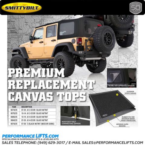 SmittyBilt Jeep Wrangler JK Soft Top # 9084235