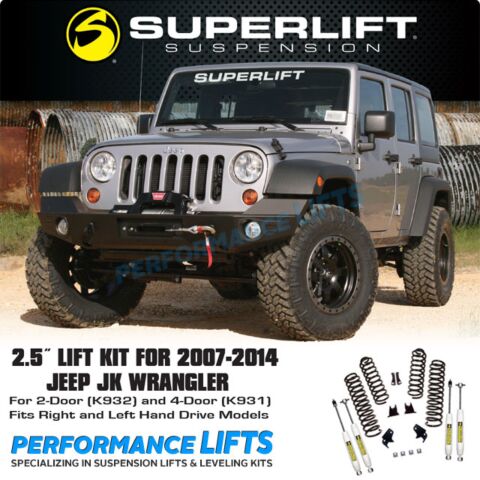 Superlift 2007+ Jeep JK 2.5" Lift System # K932
