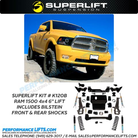 Superlift 2012-2014 Dodge Ram 4x4 4" Lift # K120B