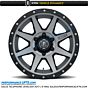 ICON Alloy REBOUND 17" - 2019+ Ford Ranger - Titanium Finish # 1817858357TT
